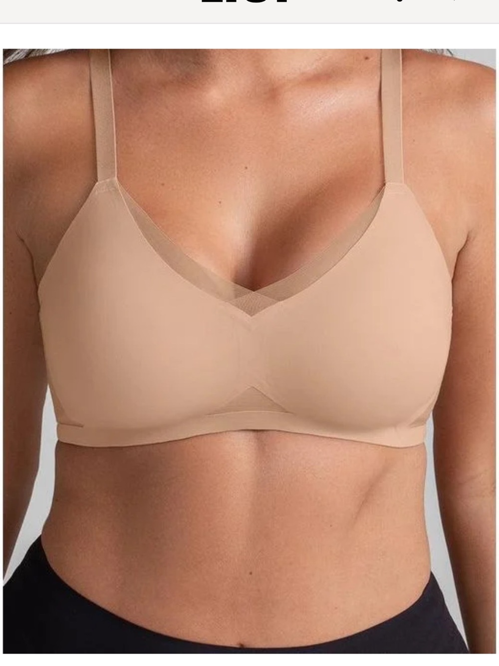 Honeylove Seamless Crossover Bra-Nude
